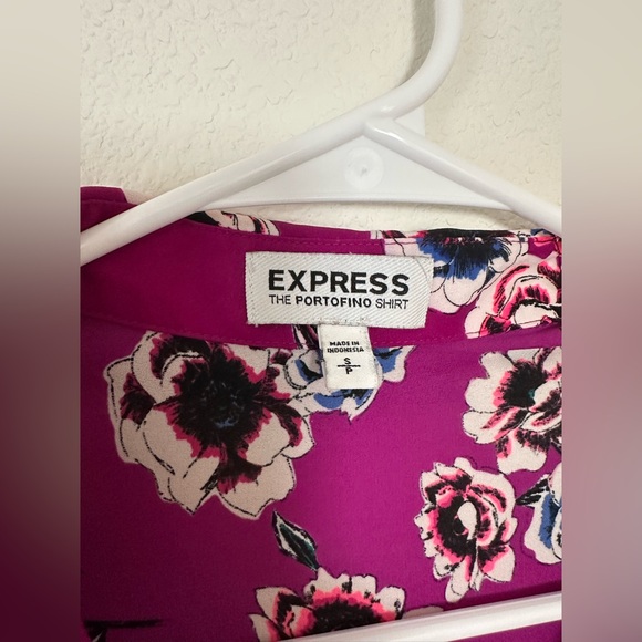 Express The Portifino Shirt Floral Blouse - Picture 3 of 3